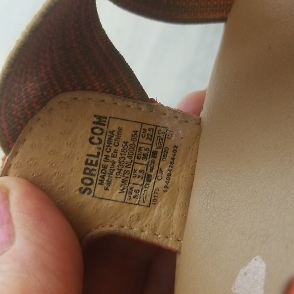 Sorel Cameron Wedge Sandals SZ 5.5 - Picture 4 of 7